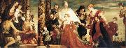 Paolo  Veronese The Madonna of the house of Coccina France oil painting artist